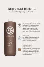Medium-dark violet spray tan solution with 9% DHA by Sjolie