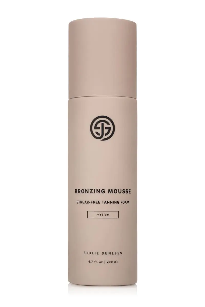 Sjolie Self Tan Bronzing Mousse with 10% DHA for an even, buildable glow