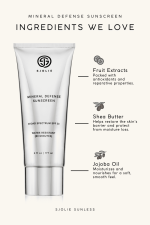 Non-greasy mineral SPF with shea butter jojoba and argan oils for comfort