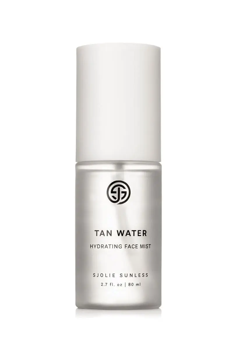 Sjolie Tan Water face mist with 5% DHA for a gradual, natural glow