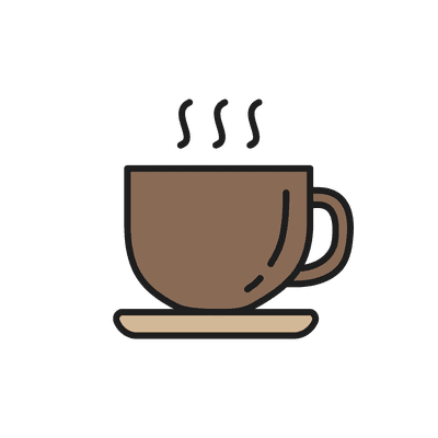 Caffeine coffee bean icon