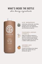 SJOLIE Original N°14 Dark Depth ingredients: aloe barbadensis, vitamin E and vitamin C