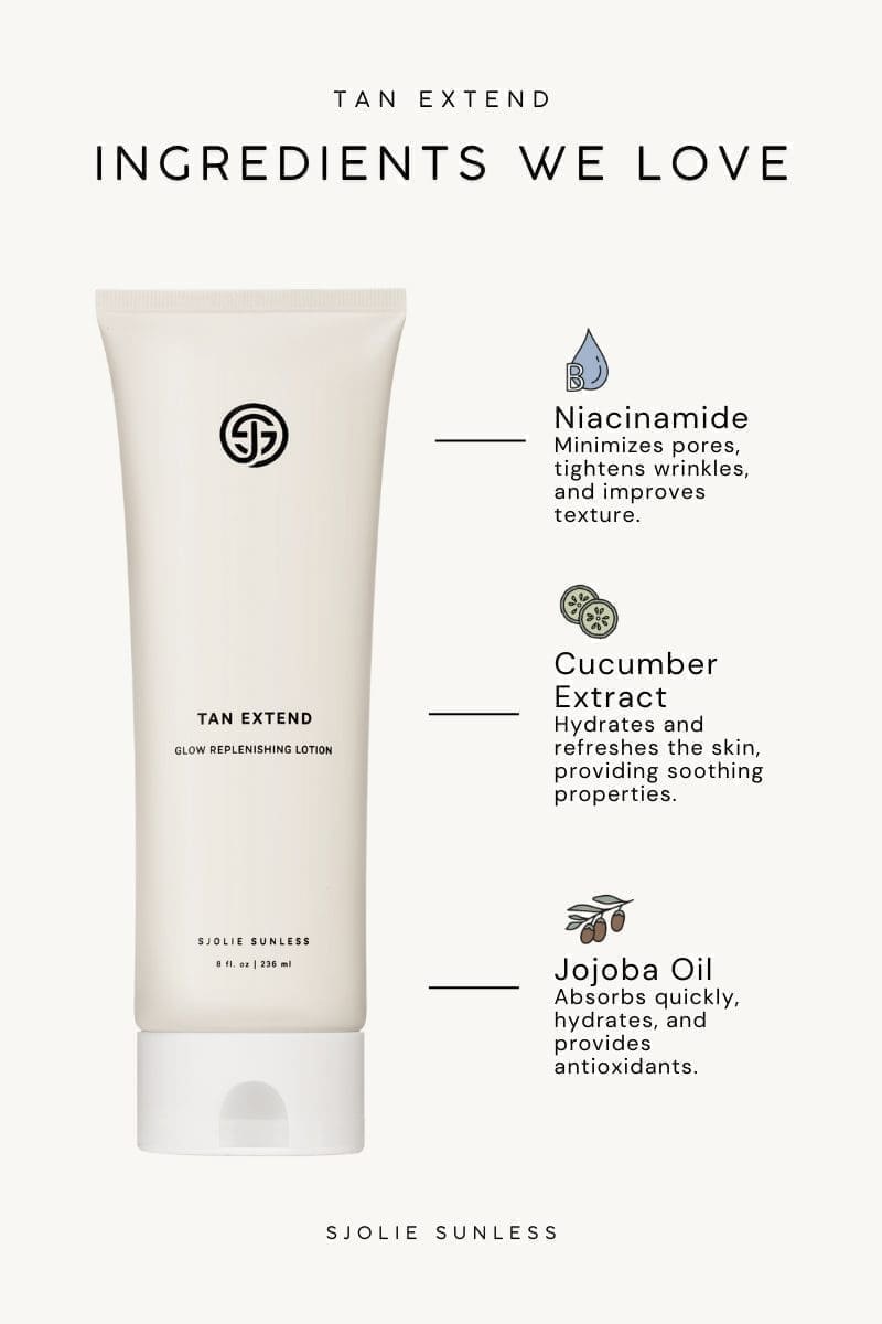 Tan Extend Lotion | DHA-Infused Tan Extender for Even Fade