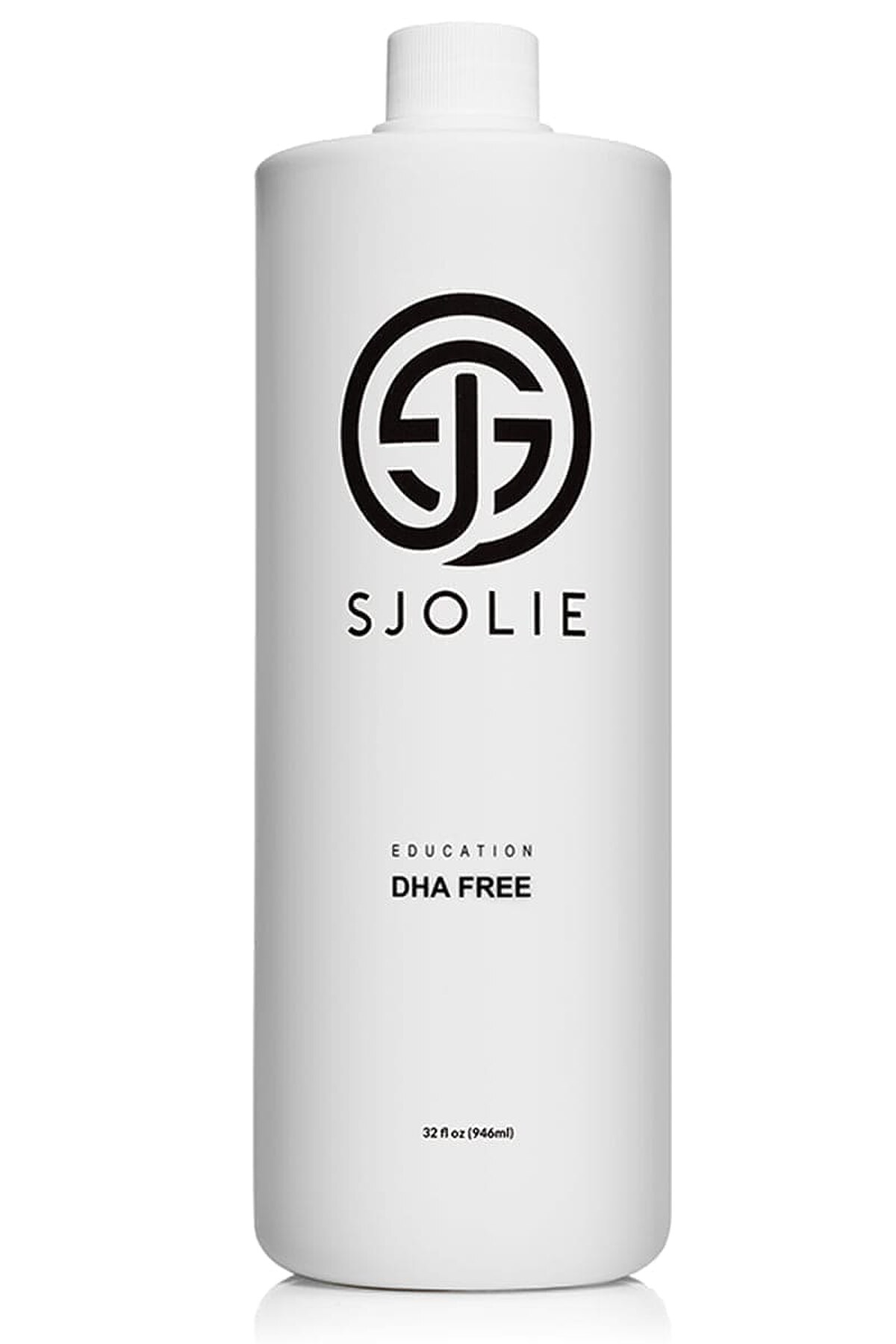 SJOLIE Training Solution, the DHA-free Education bronzer spray, in a 32 oz bottle