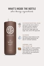 Violet dark spray tan solution for clients who love deep, bold tans