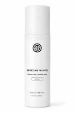 SJOLIE Bronzing Mousse self tanning foam in a temporary white bottle