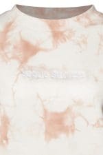 Sunless Tie-Dye Crewneck close-up - Professional Sunless Tanning by Sjolie
