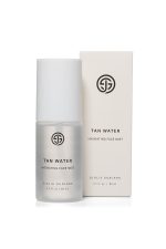 SJOLIE Tan Water hydrating face mist bottle beside its box