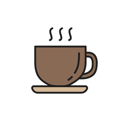Caffeine coffee bean icon
