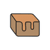 Caramel ingredient icon - natural cosmetic bronzer