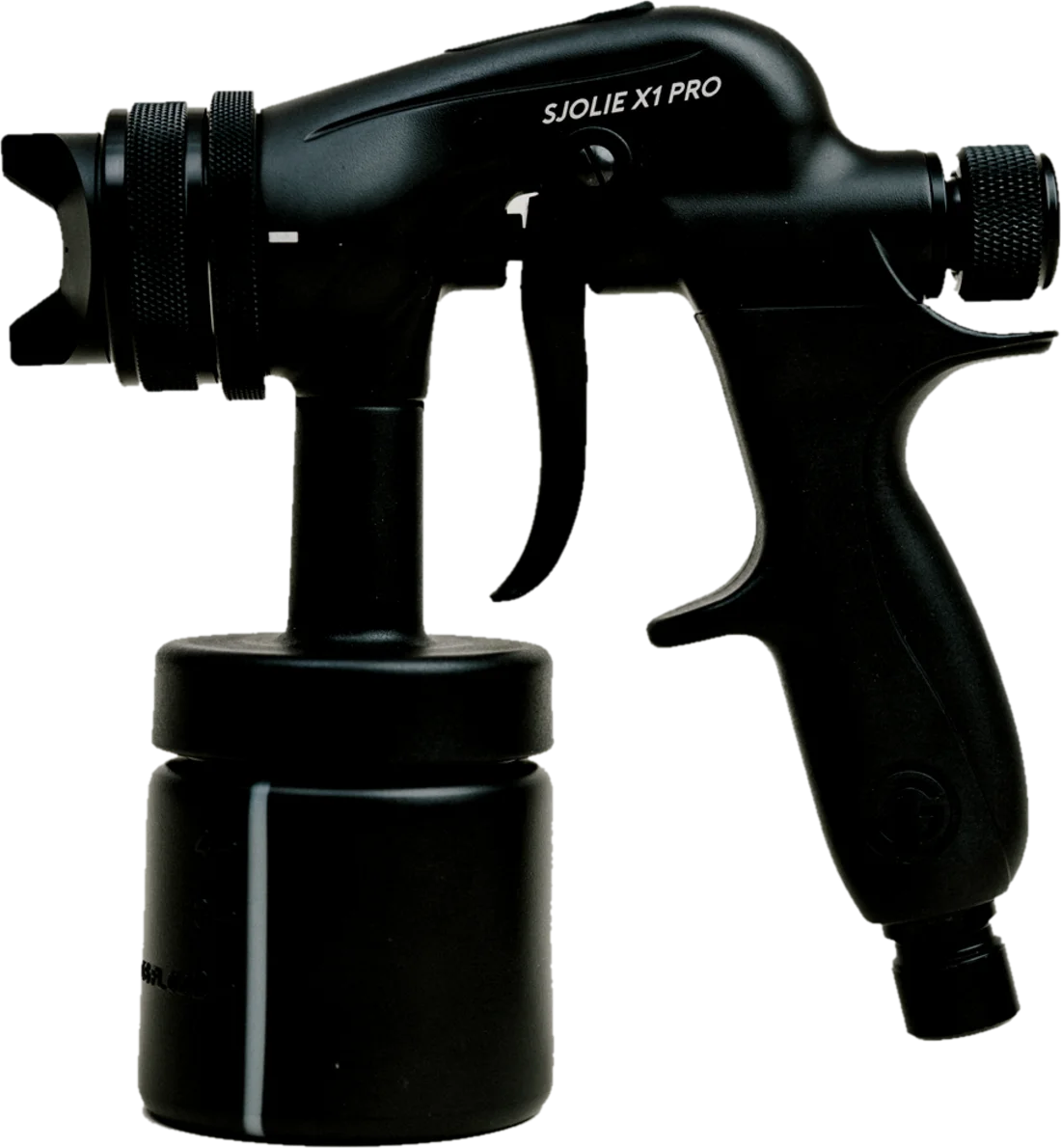 Sjolie X1 Pro professional spray tan gun, matte black HVLP applicator